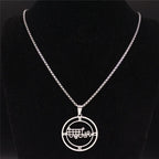 Demon Seal Silver Chain Necklace — Stainless Steel