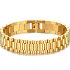 316L Stainless Steel Bracelet For Man Women 15MM Wide Link Watch Chain Men's Bracelets Necklaces Mannen Armband Hand