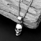 Gothic Skull Stainless Steel Pendant Necklace