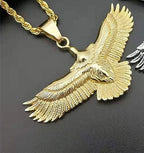 Trendy Eagle Pendant Silver 925 Men Necklace Retro Punk Style Flying Eagle Choker Necklace Male Party Accessories Boyfriend Gift