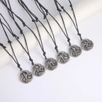 24 Viking Runes Amulet Pendant Set — Stainless Steel