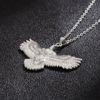 Eagle Pendant Necklace with Choker Chain