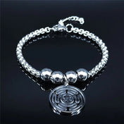 Steel Bracelet Hekate Wheel Strophalos Hecate