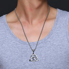 Viking Celtic Triple Knot Pendant — Stainless Steel