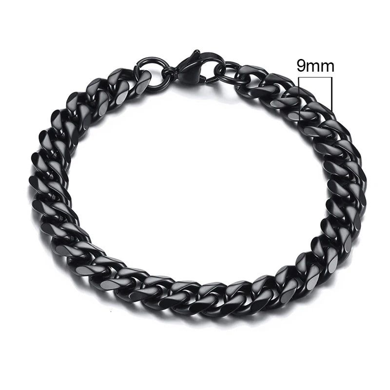 Chunky Curb Chain Bracelet 11mm — Stainless Steel