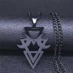 Gothic Moon Witchcraft Necklace — Black SS