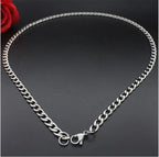Minimal Link Chain Necklace 4mm — Stainless