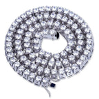 Iced Out Tennis Chain Choker Necklace — Copper Alloy