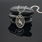 Wicca Triple Moon Goddess Viking Jewelry Odin Raven Amulet Pentagram Wiccan Pagan Moon Necklace Men Women Jewelery Dropshipping
