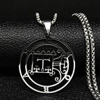 Goetia Seal Satan Pendant Necklace — Stainless Steel