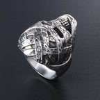 Ancient Egyptian Mummy Skull Ring For Men Punk Retro Egyptian Stainless Steel Biker Ring Hip Hop Rock Jewelry Store