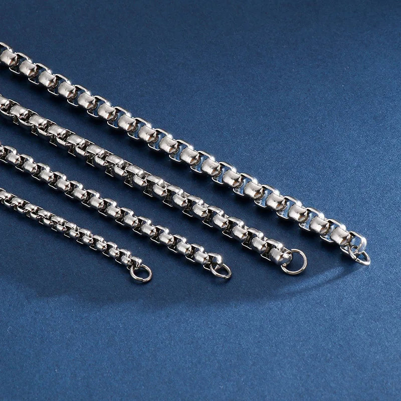 Minimalist 3/4/5/6/7mm Cuba Chain Bracelet Homme 100% Stainless Steel Braslet Punk Link Braclet Gift For Him Pulseiras