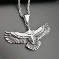 Trendy Eagle Pendant Silver 925 Men Necklace Retro Punk Style Flying Eagle Choker Necklace Male Party Accessories Boyfriend Gift
