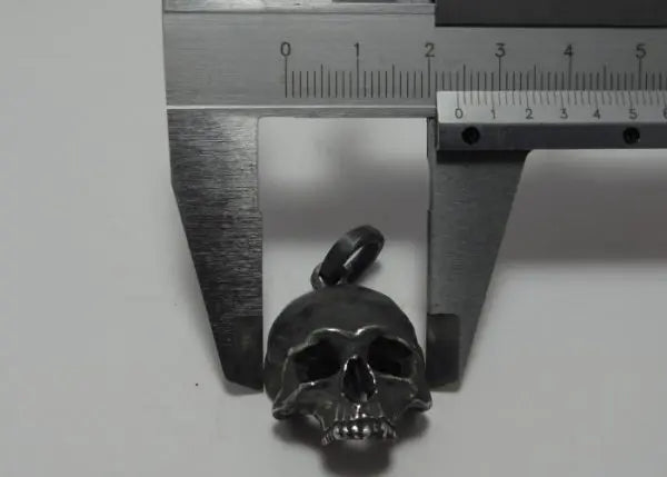 Black Skull Pendant Necklace — 316L Stainless Steel