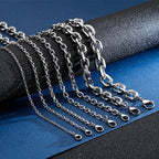 Cuban O-Link Chain Necklace 6mm — Stainless Steel