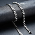Vnox 18-70cm Curb Chain Necklaces 3-11mm Men's Miami Cuban Link Classic Punk Heavy Metal Stainless Steel Long Women