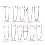 Belt Wallet Pocket Chain Keychain — Stainless Steel