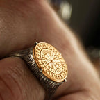 Viking Compass Ring — Two-Tone