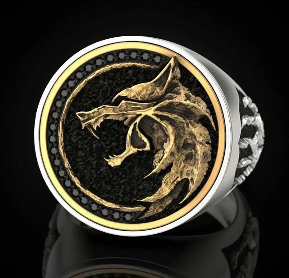 Viking Wolf Claw Warrior Ring — Two-Tone