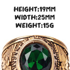 Stainless Steel Men Rings Rhinestone United States Punk Rock Hip Hop For Biker Male Boyfriend Jewelry Creativity Gift Wholesale