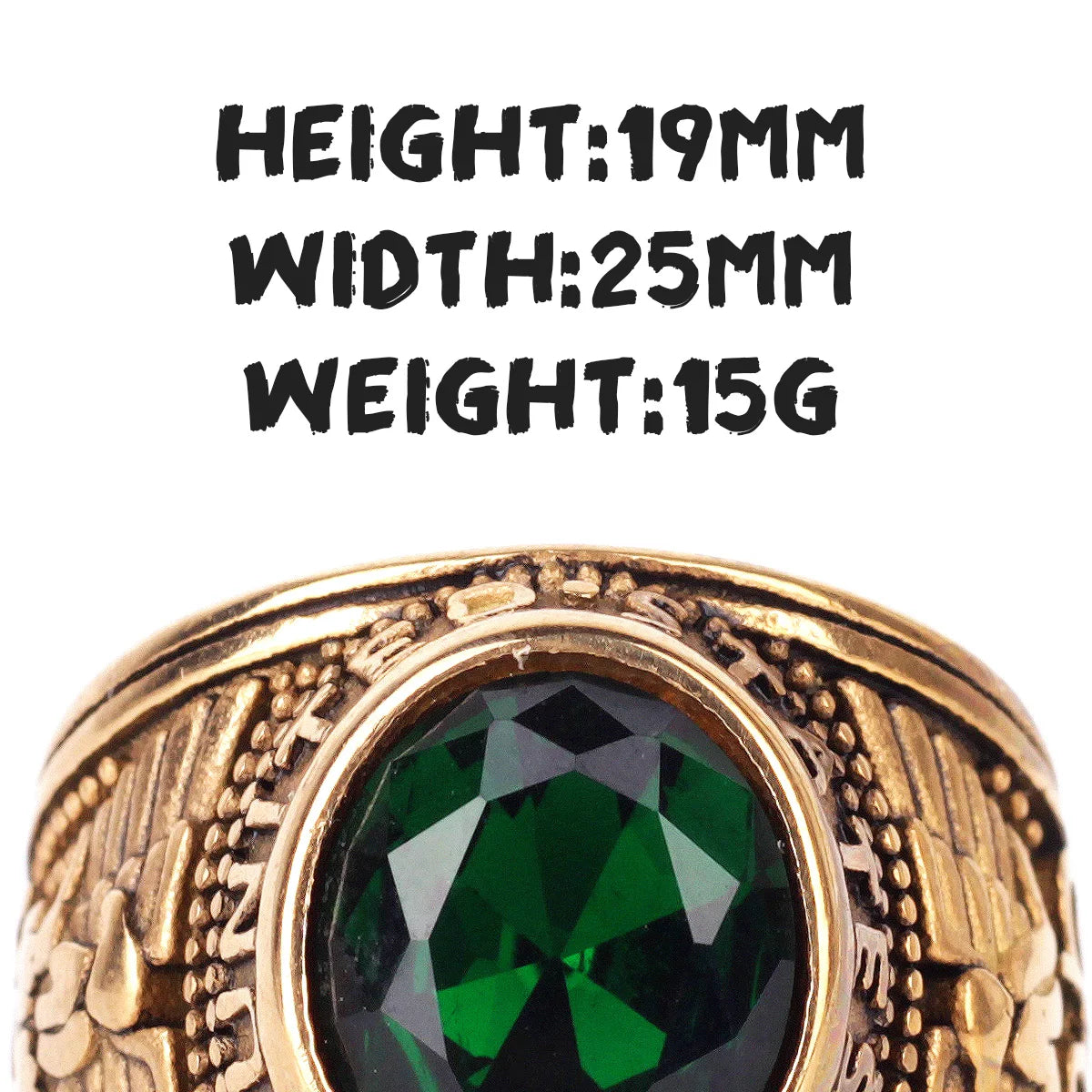 Stainless Steel Men Rings Rhinestone United States Punk Rock Hip Hop For Biker Male Boyfriend Jewelry Creativity Gift Wholesale