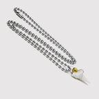 Hawaiian Surfer Shark Tooth Choker Necklace — Stainless Steel