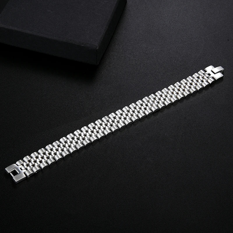 Personality Stainless Steel Chain Bracelet Men's Unique Classic Motorcycle Rider Punk Wind Bracelet Boy Fashion Christmas Gift