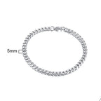 Cuban Curb Chain Bracelet — Stainless Steel
