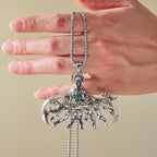 Angel Wings Pendant Necklace — Gold Retro