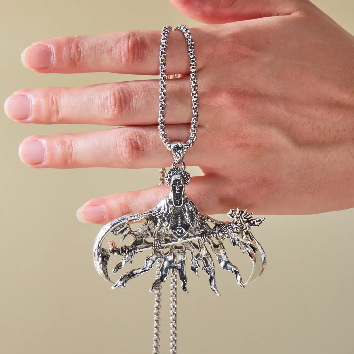 Angel Wings Pendant Necklace — Gold Retro