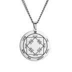 Key of Solomon Pentacle Pendant — Stainless Steel