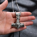 Thor Hammer Pendant — Stainless Steel