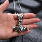 Thor Hammer Pendant — Stainless Steel