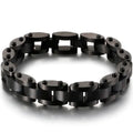 Gold Color Stainless Steel Men's Bracelets 11MM Chain Bracelet for Man Homme Men's Jewelry Best Friends Birthday Gifts