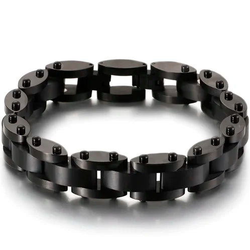 Gold Color Stainless Steel Men's Bracelets 11MM Chain Bracelet for Man Homme Men's Jewelry Best Friends Birthday Gifts