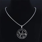 Archangel Gabriel Pendant Necklace — Stainless Steel
