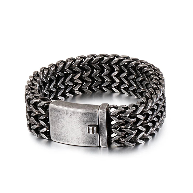 Mesh Link Bracelet, Multiple Widths — Stainless Steel