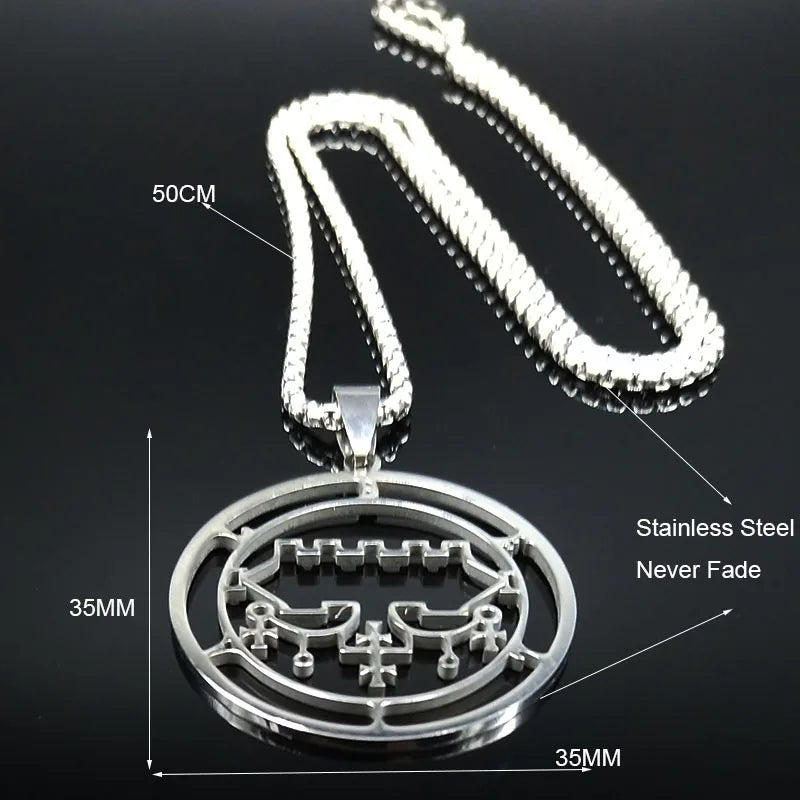 Sigil Lucifer Pendant Necklace — Stainless Steel