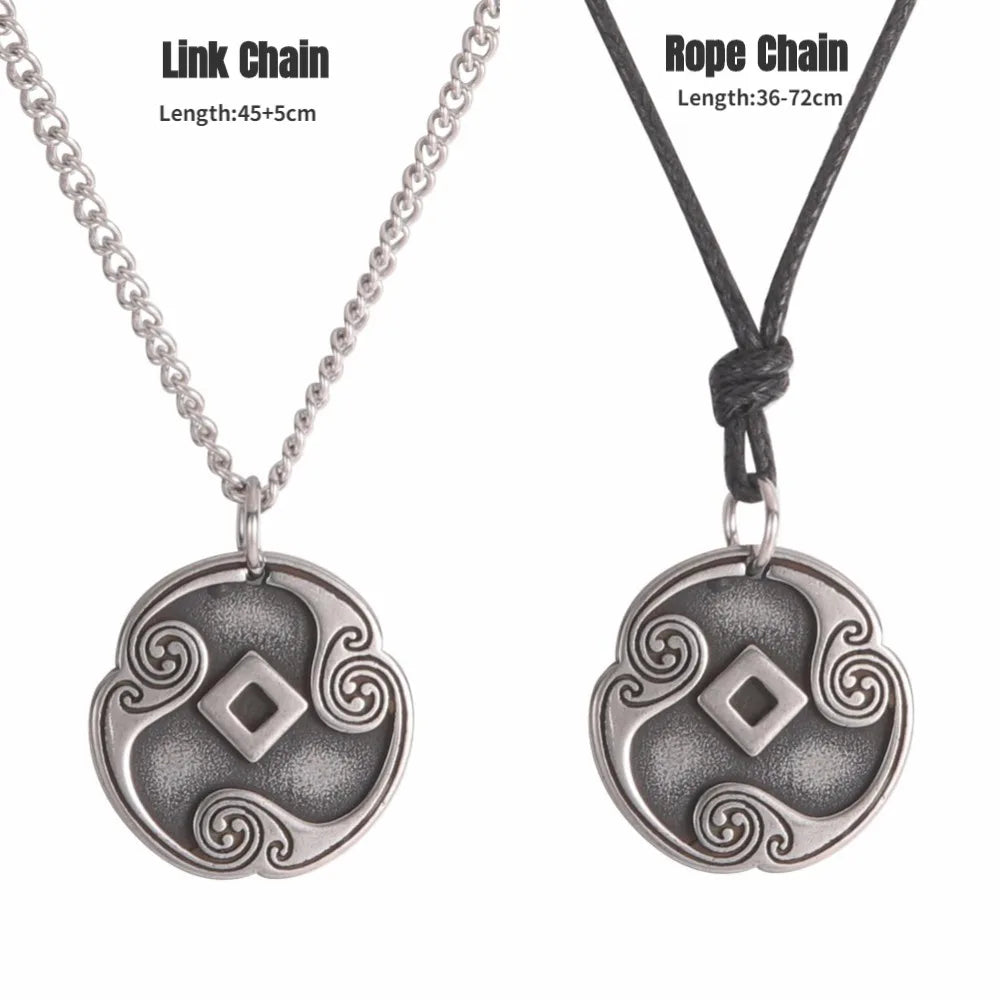 24 Viking Runes Amulet Pendant Set — Stainless Steel