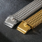 12/18/30mm Wide Mesh Chain Stainless Steel Bracelet for Men Shiny Rock Cool Boy Wristband Heavy Metal Jewelry Gift
