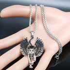 Egyptian Bastet Cat Pendant — Stainless