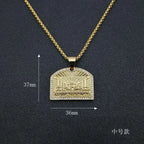 Iced Out The Last Supper Pendant Necklace — Stainless Steel
