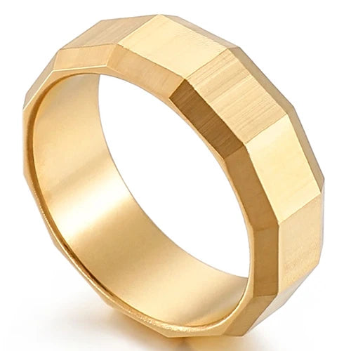 Vintage Stainless Steel Men's Finger-Rings Black Shell Ring For Men Boys Male Mens Jewellery 2022 Items