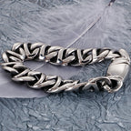 Polished Solid Stainless Steel Man Bracelet Fashion Men's Bracelets Friendship On Hand Jewelry Accessories Gifts
