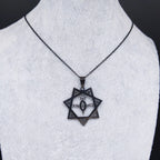 Silver Statement Pendant Necklace — Stainless Steel