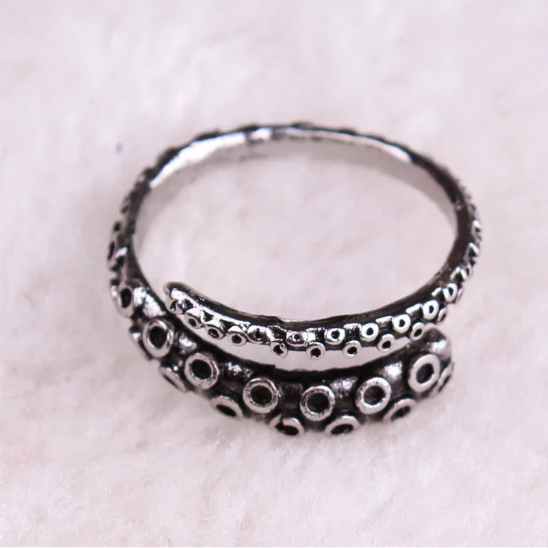 Adjustable Creative Design Octopus Tentacle Opening Ring for Men Women Trendy Punk Party Jewelry Accessories кольца