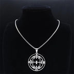 Baphomet Silver Pendant Paimon Sceal Sigil Amon