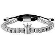 Luxury Crown Men Bracelet 316L Stainless Steel Bracelet Banlge Titanium Steel Gold Color Bracelet Adjust Size Men