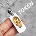 Golden Devil Skull Pendant Necklace — Stainless