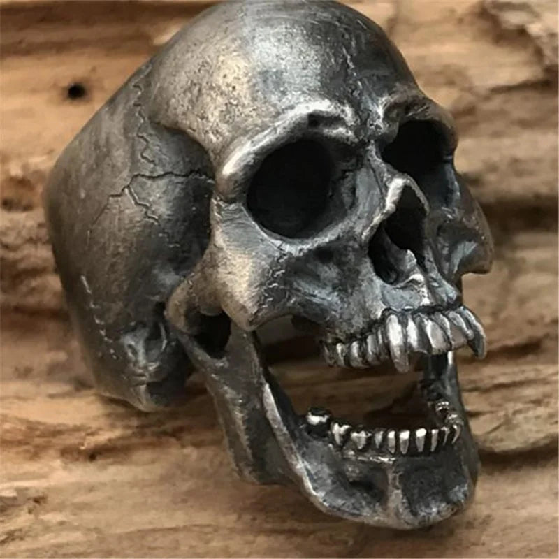 Skull Ring — Stainless Steel Vintage Gothic